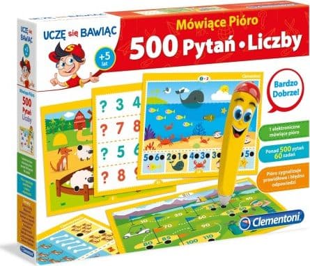 Clementoni Puhuva kynä 500 kysymystä Numerot