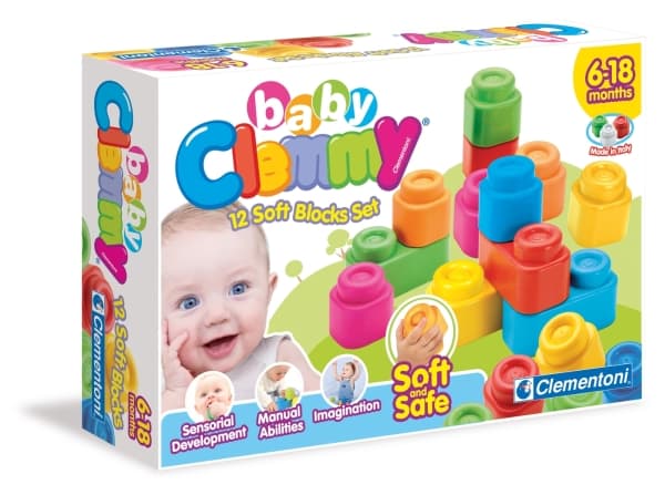 Clemmy babyblokker Clementoni Clemmy, 12 det., 6 måneder+