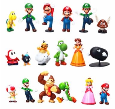 18 Pack Super Mario hahmot 18 Pack Super Mario hahmot
