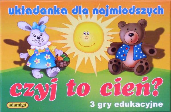Hvem sin skygge er dette? puslespill - 3 pedagogiske spill ADAMIGO