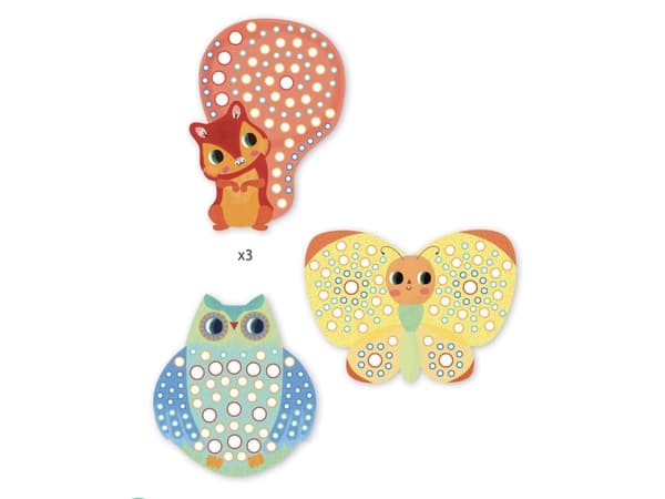 DJECO Milfiori - 27,5 x 21,5 x 3 cm, 6 år, Trä