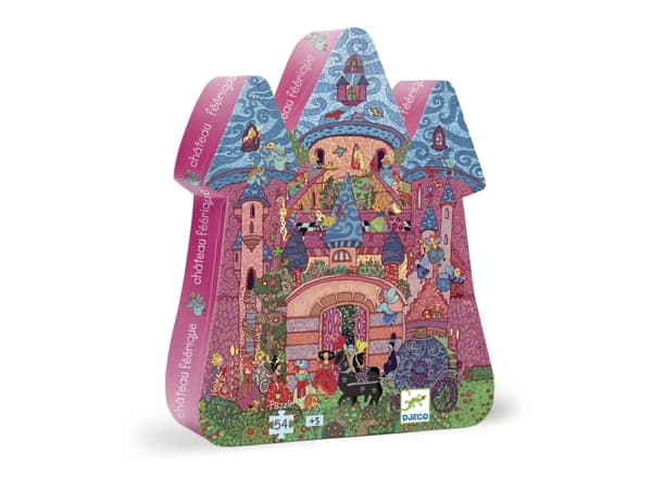 DJECO The fairy castle 54 pcs - 22,5 x 27,5 x 6 cm, 3 År, Trä