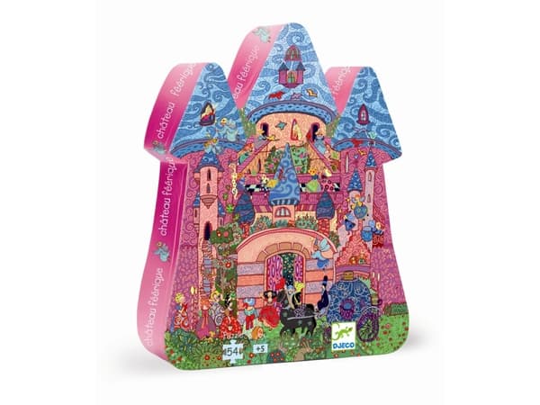 DJECO The fairy castle 54 pcs - 22,5 x 27,5 x 6 cm, 3 År, Trä