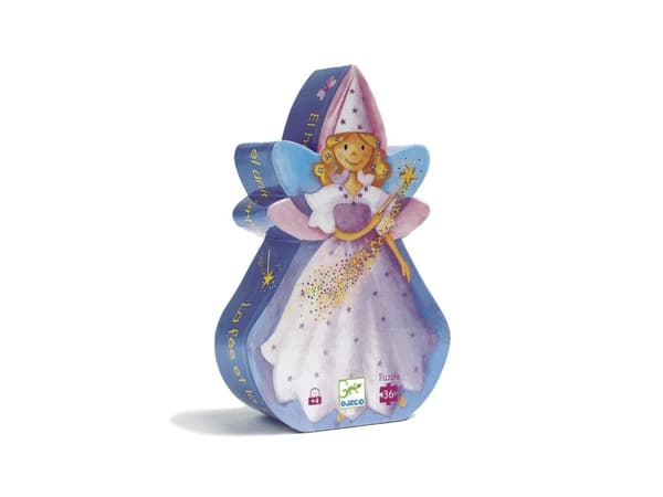 DJECO The fairy and the unicorn - 18,5 x 30 x 6 cm, 3 År, Trä