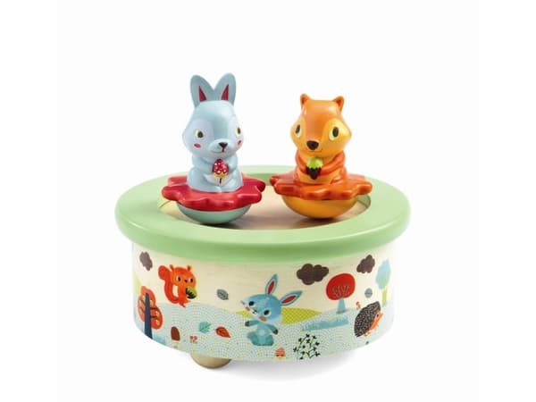 DJECO Friends melody - 15,5 x 15,5 x 11,5 cm, 3 År, Trä