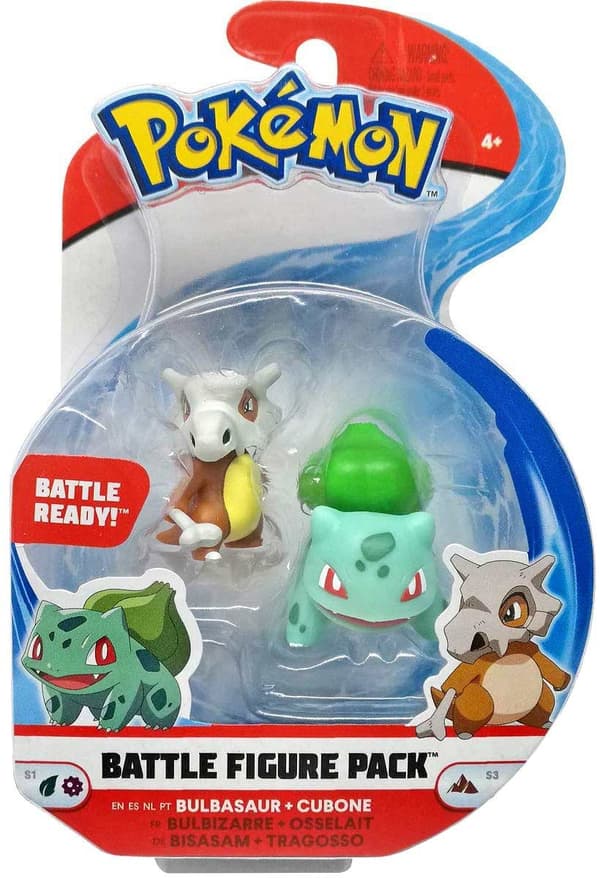 Pokemon Battle Figures Bulbasaur vs Cubone