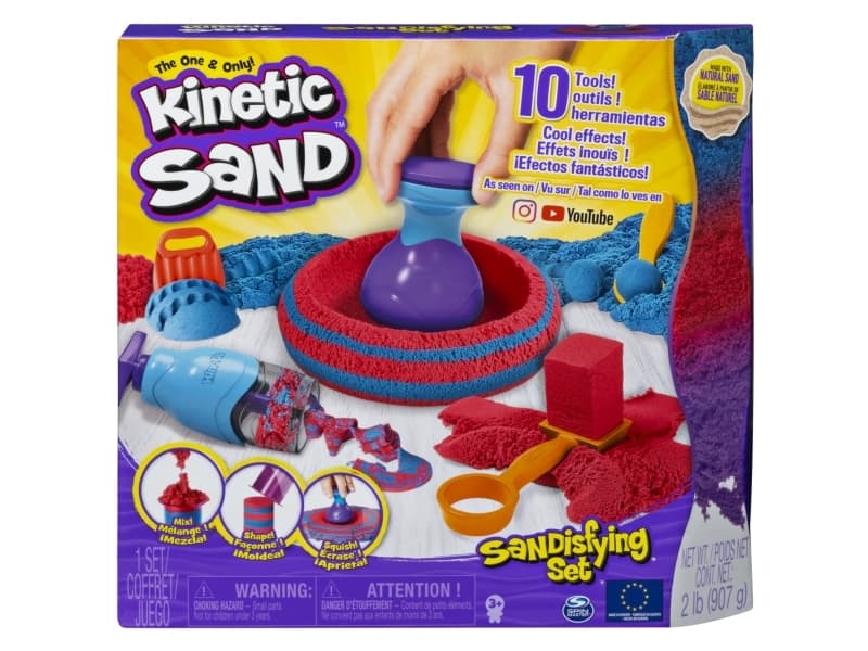 Kinetic Sand Sandisfying Set, Flerfarget, 3 år, Gutt/Jente, Innendørs, Not for children under 36 months, 305 mm