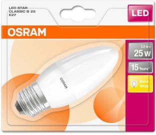 Osram LED STAR LAS B 25 FR 3W/2700K E27 15000h