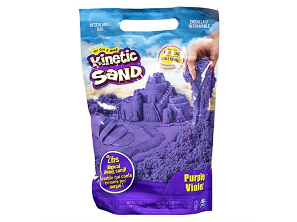 Kinetic Sand , The Original Moldable Sensory Play Sand Toys For Kids, Purple, 2 lb. Resealable Bag, Ages 3+
