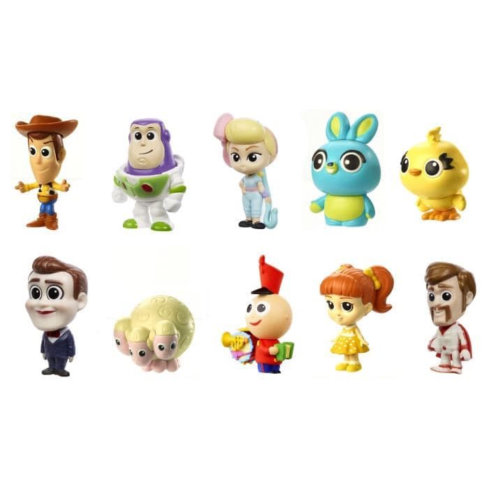 Legetøjshistorie 4 - Pakke 10 Mini-figurer 3,8 cm Samlerobjekt - Fransk version