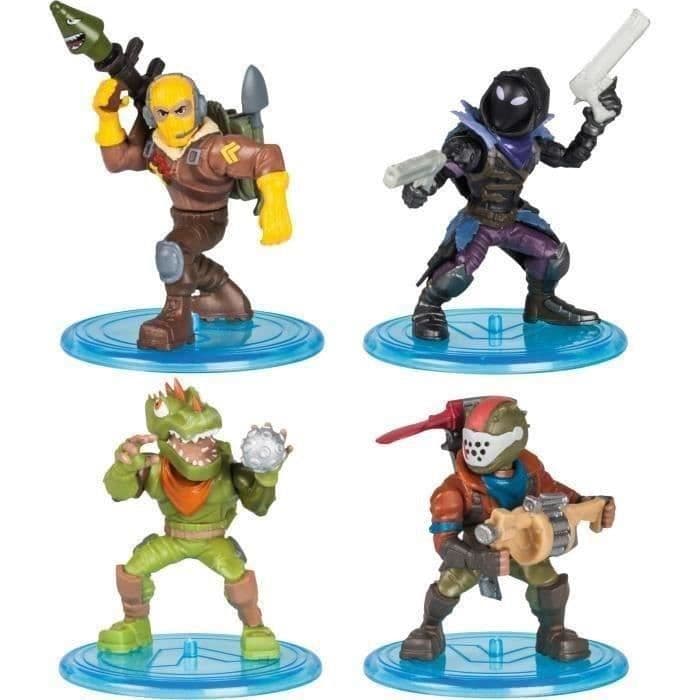 FORTNITE Battle Royale - Squad Pack 4 Figures - Raptor, Rust Lord, Rex, Raven