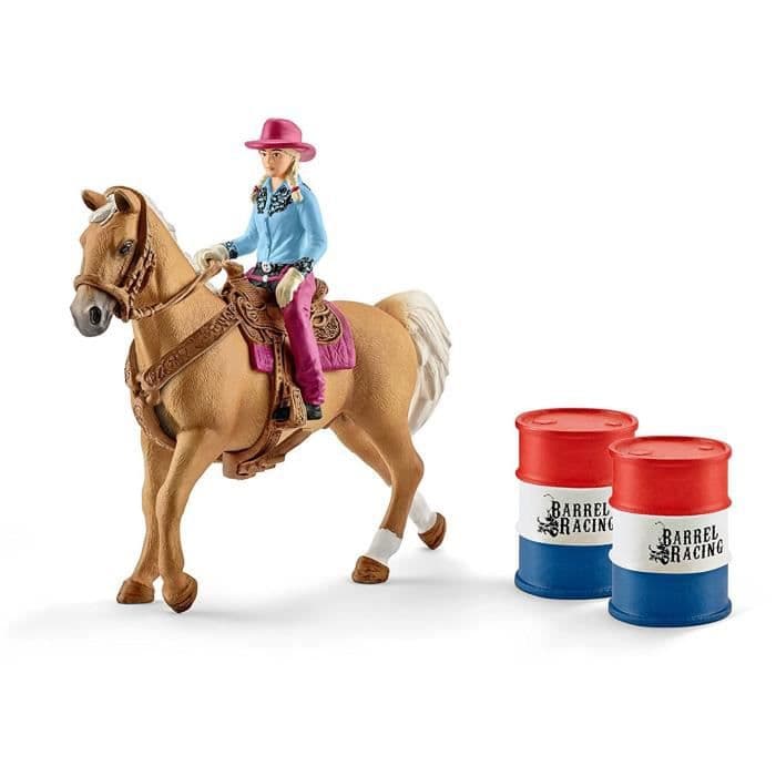 Schleich Figur 41417 - Gårdsdjur - Tävling med en cowgirl