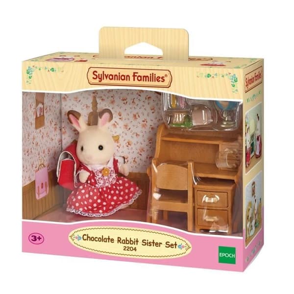 SYLVANISKA FAMILIER 5016 Set Office + Girl Rabbit