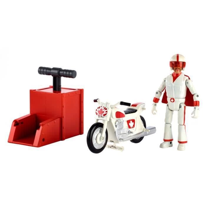 TOY STORY 4 - Duke Caboom Stuntman - artikuleret action figur 15cm og spiltilbehør 10cm - fransk version