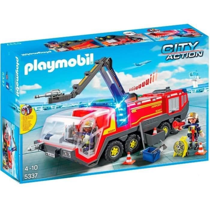 PLAYMOBIL 5337 - City Action - Brandmand med lufthavnstransportkøretøj