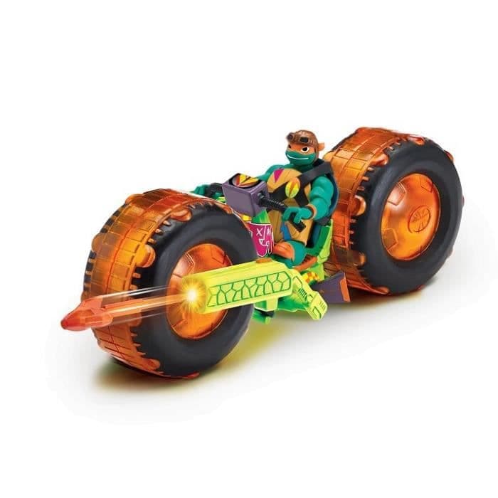 ROTMNT - Deluxe køretøj med actionfigur - MICKEY