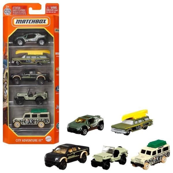 MATCHBOX Paket med 5 fordon - C1817 - Små bilar - 3 år och +