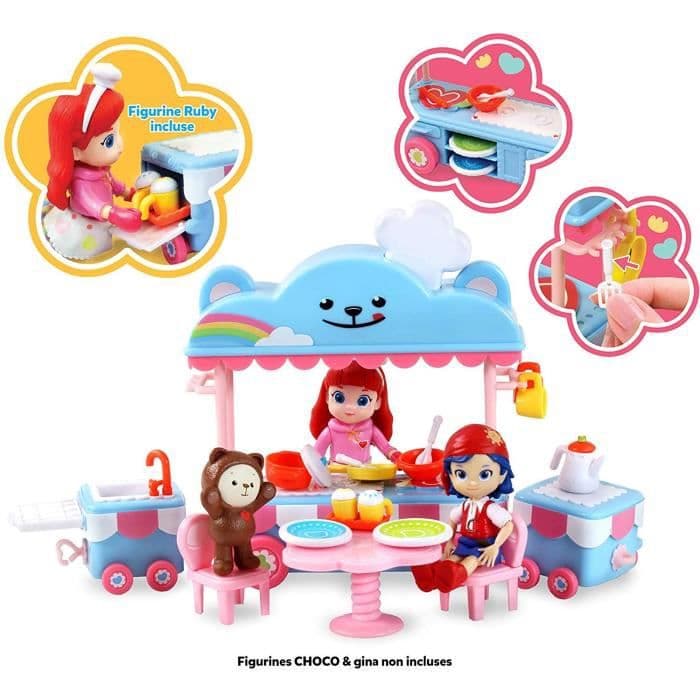 RAINBOW RUBY Komplet Game Set Mobilt køkken og rubinfigur - 89037 - 3 år og +