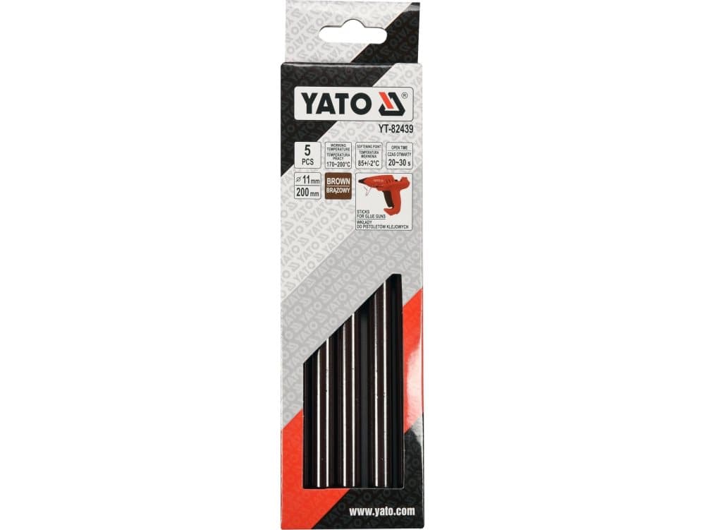 YATO ADHESIVE INSERT THERMOTELY 11.2x200mm BROWN 5pcs.