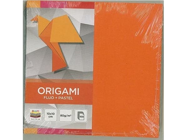 Interprint paperiorigami 10x10cm Fluo+Pastelli
