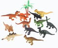 Miniatyrbild 2 av 3: 12st Dinosaurie modell plast leksak handgjorda figurer