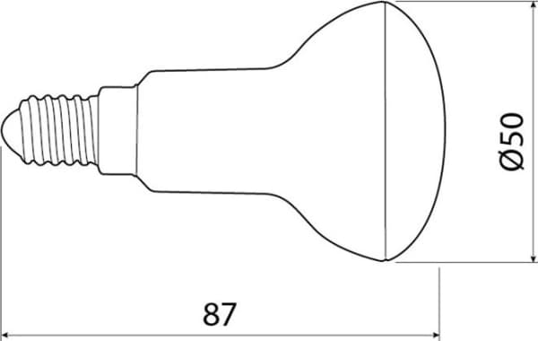 GTV LED-pære E14 6W 470lm 220 - 240V varmhvit (LD-R5060W-30)