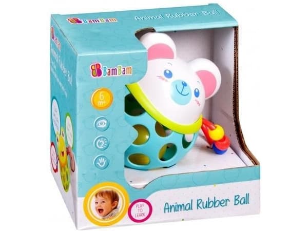 BamBam Gummiball med bamserangle BAM BAM - 254575