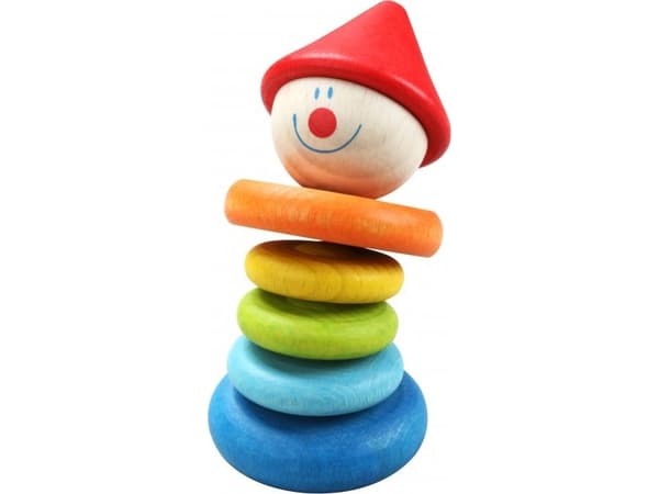 Classic World Classic World Wooden Rangle Fargerik klovn for barn