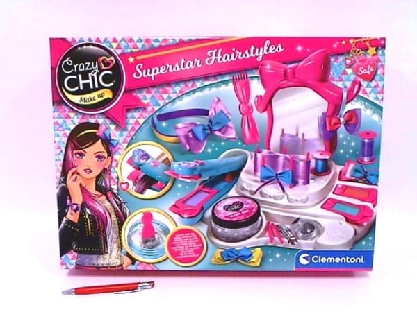 Clementoni Crazy Chic Star Hairstyle, Children''s hair ornament set, 6 År, Multifärg