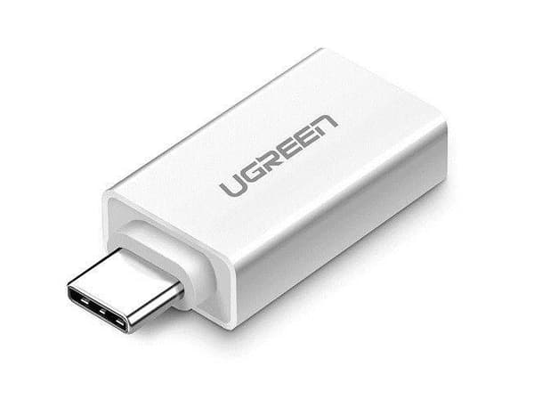 USB-A 3.0 til USB-C 3.1-adapter UGRØN (hvit)