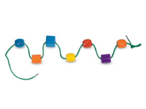 Melissa & Doug Primary Lacing Beads, 3 år, Stoff, MDF, Tre, Flerfarget