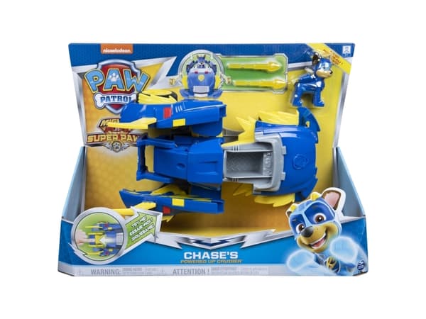 Paw Patrol Mighty Pups Super Paws - Chase's Powered Up Vehicle Lekebil