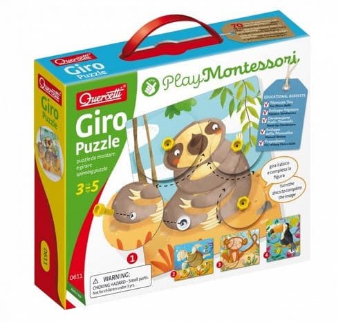 Quercetti Montessori Animal Puzzle Giro 0611