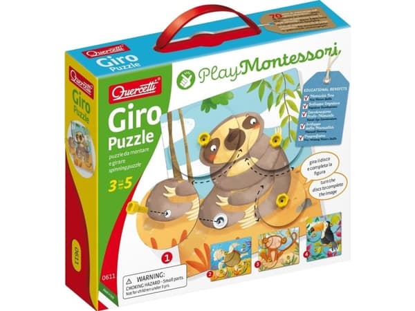 Quercetti Montessori Animal Puzzle Giro 0611