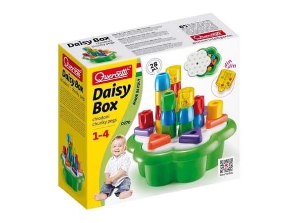 Quercetti Daisy Box Chunky Pegs 28 pusselbitar