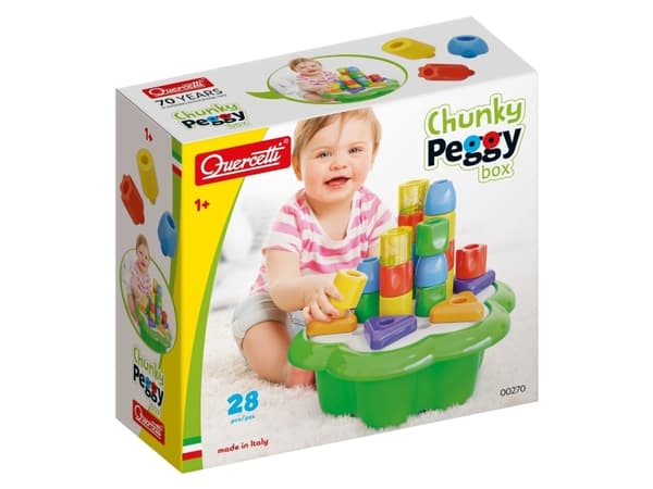 Quercetti Daisy Box Chunky Pegs 28 pusselbitar