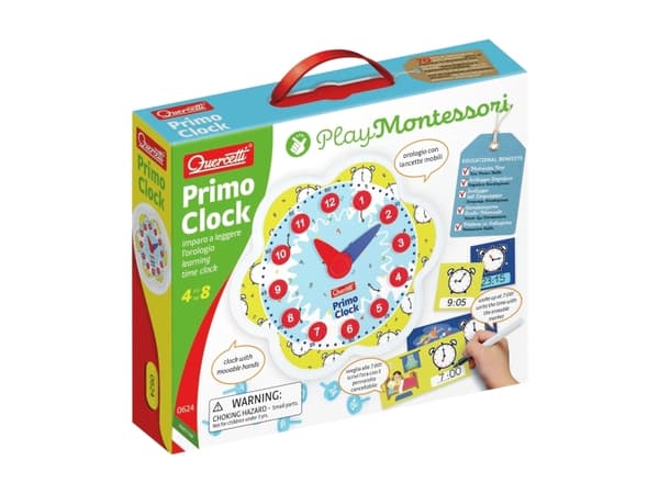 Quercetti Primo Clock, 4 år, Plast, Flerfarget