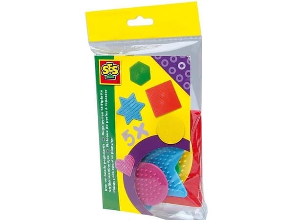 SES Creative Beedz SES Children's Pack of 5 Pegboards Pärlplatta