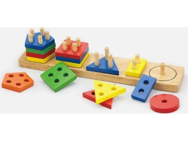 Viga Viga 58558 Blocks with the shape sorter - geometrical figures VIGA 58558 BLOCKS WITH THE SHAPE SORTER - GEOMETRIC FIGURES (0894, Viga)