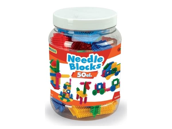 Wader Klocki Hedgehogs jar of 50 elements