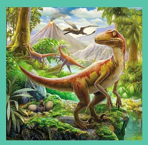 Trefl Puzzle 3in1 - The amazing world of dinosaurs (GXP-645298)
