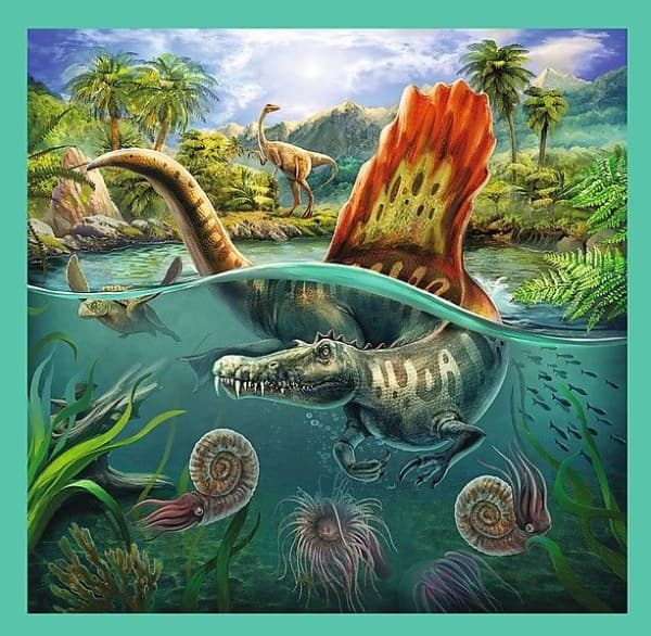 Trefl Puzzle 3in1 - The amazing world of dinosaurs (GXP-645298)