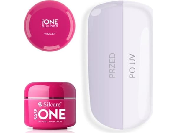 SILCARE_Gel Base Nail Builder Gel One Violet 15g