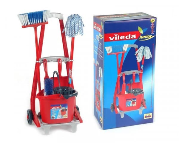 Theo Klein Vileda cleaning trolley, Hushåll, 3 År