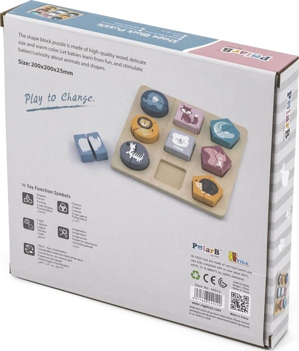 Viga Viga Viga 44012 PolarB Puzzle 2in1 palapelit - muodot