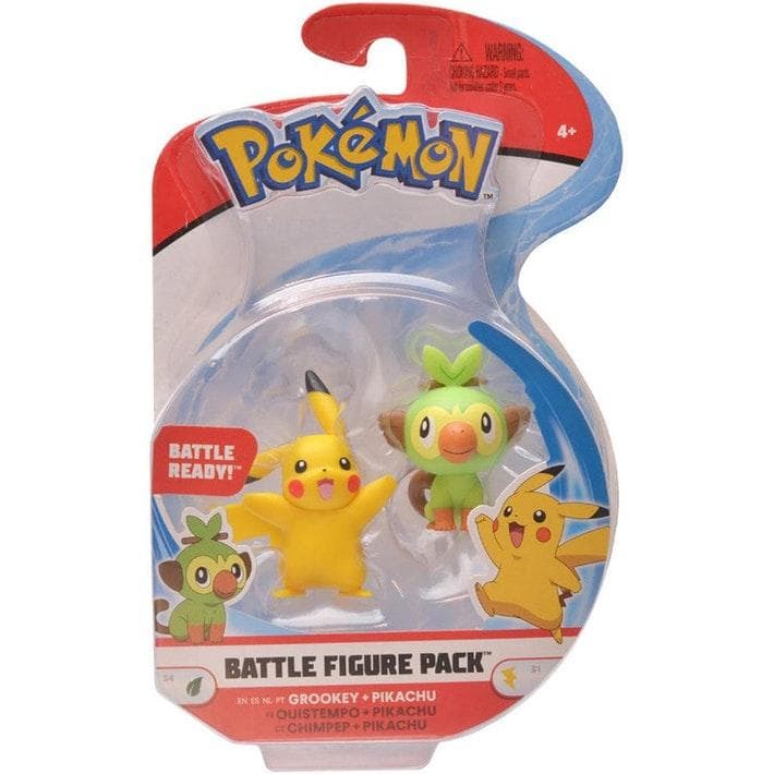 Pokemon - Grookey + Pikachu