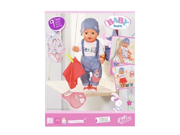 BABY born Deluxe Super Mix & Match, Nuken vaatesetti, 3 vuosi/vuosia
