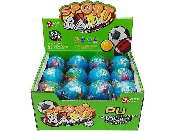 Adar Foam ball Globe 6cm (24 stk)