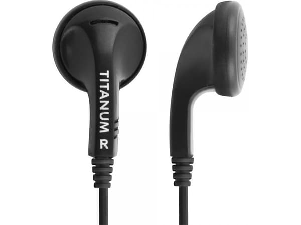 Titanum TH108K - Korvakuulokkeet - korvakärki - langallinen - 3,5 mm liitin - musta