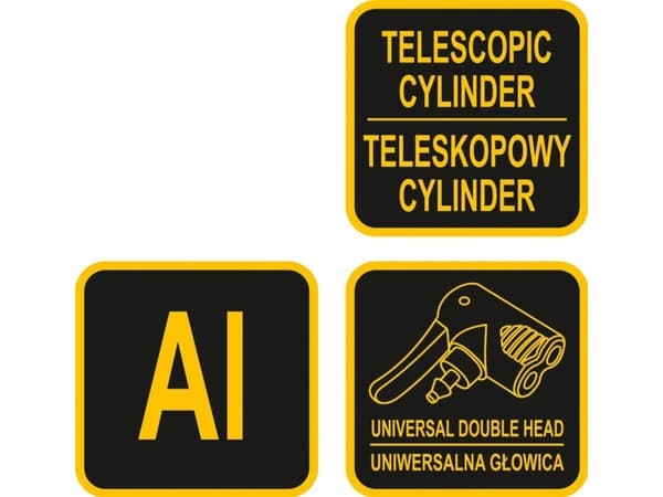 Vorel teleskopisk sykkelpumpe, aluminium, dobbelthode + rammeholder + tips (82031)